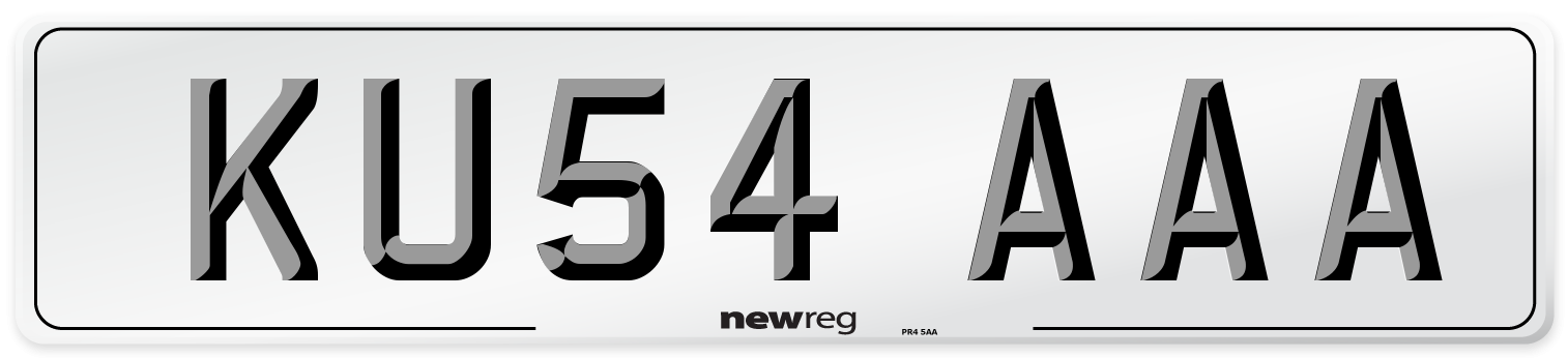 KU54 AAA Number Plate from New Reg